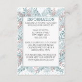 Sneeuwval Varen Winter Bruiloft Behuizing Kaart (Voorkant)