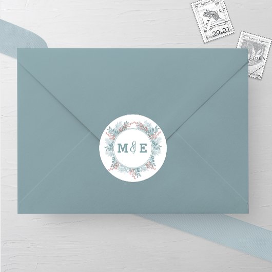 Sneeuwval Varen Winter Bruiloft Sticker