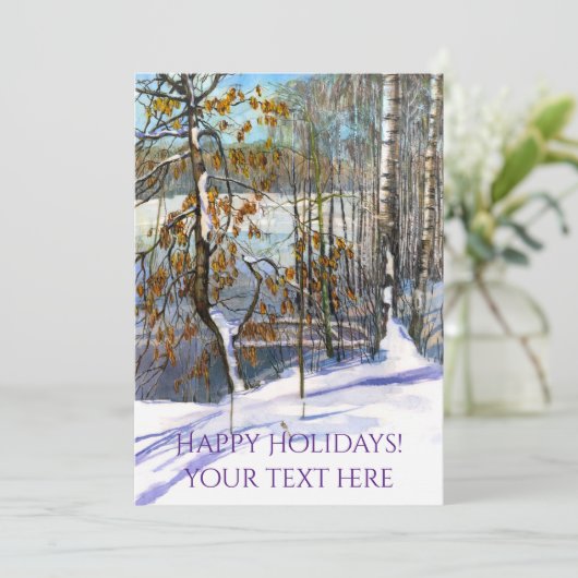 Sneeuwval Waterverf (Staand voorkant)