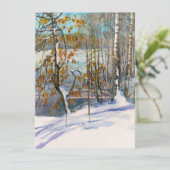 Sneeuwval Waterverf Kaart (Staand voorkant)