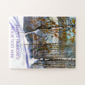 Sneeuwval Waterverf Legpuzzel (Horizontaal)