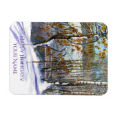 Sneeuwval Waterverf Magneet (Horizontaal)