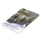 Sneeuwval Waterverf Magneet (Linkerzijde)