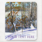 Sneeuwval Waterverf Muismat (Voorkant)