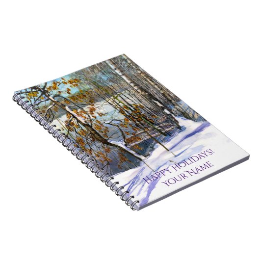 Sneeuwval Waterverf Notitieboek (Rechterzijde)