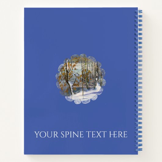 Sneeuwval Waterverf Notitieboek (Achterkant)