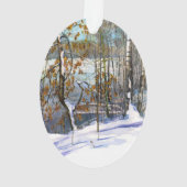 Sneeuwval Waterverf Ornament (achterkant)