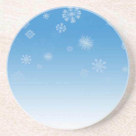 Sneeuwval Zandsteen Onderzetter (Voorkant)
