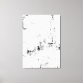 'Sneeuwval' Zwart-wit Abstracte kunst Canvas Afdruk (Voorkant)