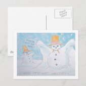 Sneeuwvampier man briefkaart (Voorkant / Achterkant)