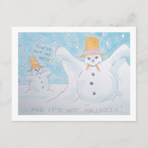 Sneeuwvampier man briefkaart