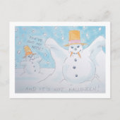Sneeuwvampier man briefkaart (Voorkant)