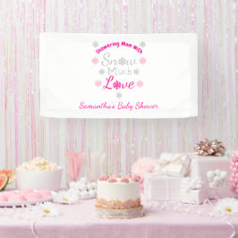 Sneeuwveel-liefdesBaby shower Spandoek