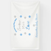 Sneeuwveel-liefdesBaby shower Spandoek (Verticaal)