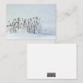Sneeuwveld - notitiekaarten notitiekaartje (Voorkant / Achterkant)