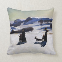 Sneeuwvelden van een Amerikaanse schilder met kers