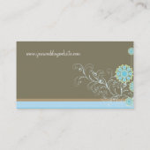 Sneeuwventilatoren Blauwe aangepaste profielkaart Visitekaartje (Achterkant)