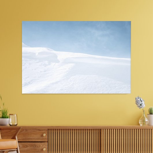 Sneeuwverschuiving Canvas Afdruk (Insitu (Woonkamer))