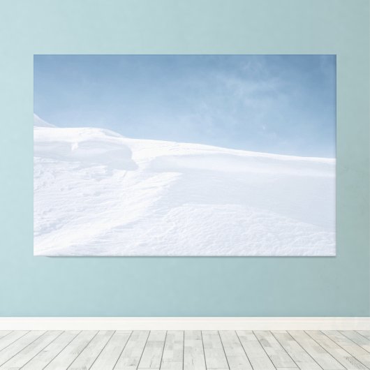 Sneeuwverschuiving Canvas Afdruk (Insitu (Houten vloer))