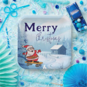 Sneeuwverschuiving Papieren Bordje (Feest)