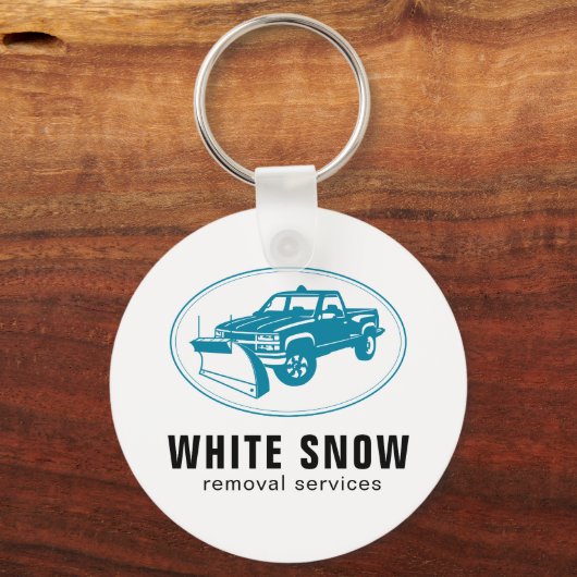 Sneeuwverwijderaar Company Sleutelhanger (Voorkant)