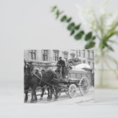 Sneeuwverwijdering, 1908 briefkaart (Staand voorkant)