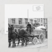 Sneeuwverwijdering, 1908 briefkaart (Voorkant / Achterkant)