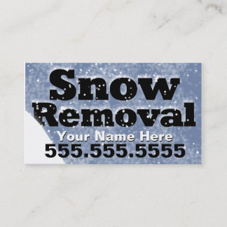 Sneeuwverwijdering die CustomizableTemplate stroom Visitekaartje