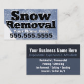 Sneeuwverwijdering die CustomizableTemplate stroom Visitekaartje (Voorkant / Achterkant)