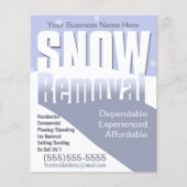 Sneeuwverwijdering door  Sjabloon Flyer (Voorkant)