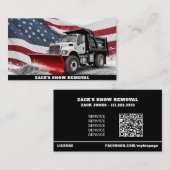 *~* Sneeuwverwijdering Noodlijdende Vrachtwagen AP Visitekaartje (Voorkant / Achterkant)