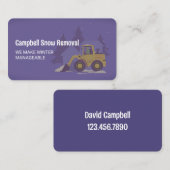 Sneeuwverwijdering ploegen visitekaartje (Voorkant / Achterkant)