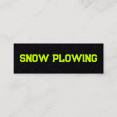 Sneeuwverwijdering QR-code Mini Visitekaartje (Voorkant)