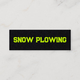 Sneeuwverwijdering QR-code Mini Visitekaartje