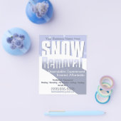 Sneeuwverwijdering  Sjabloon 4x5 Flyer (Enkel)