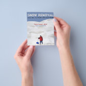 Sneeuwverwijdering. Sneeuwploeg  Flyer (Hand)