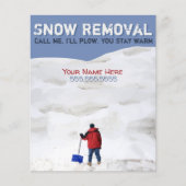 Sneeuwverwijdering. Sneeuwploeg  Flyer (Voorkant)