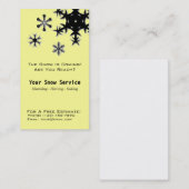 Sneeuwverwijdering, sneeuwploegen visitekaartje (Voorkant / Achterkant)