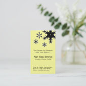 Sneeuwverwijdering, sneeuwploegen visitekaartje (Staand voorkant)