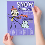 Sneeuwverwijdering Sneeuwschuiven Sneeuwruimen Flyer (Hand)