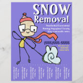 Sneeuwverwijdering tijdens het ploegen flyer (Voorkant)