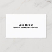 Sneeuwverwijdering Visitekaartje (Achterkant)