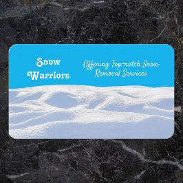 Sneeuwverwijdering Visitekaartje