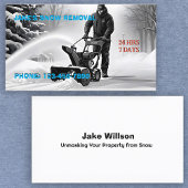 Sneeuwverwijdering Visitekaartje