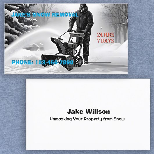 Sneeuwverwijdering Visitekaartje