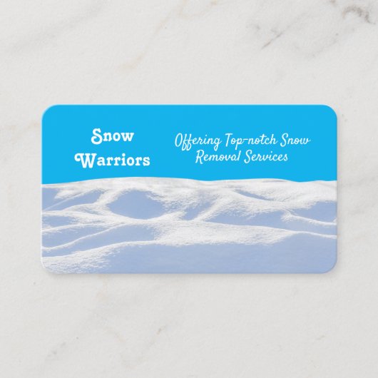 Sneeuwverwijdering Visitekaartje (Voorkant)