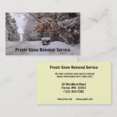 Sneeuwverwijdering Visitekaartje (Voorkant / Achterkant)