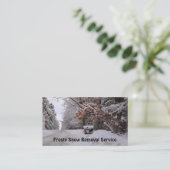 Sneeuwverwijdering Visitekaartje (Staand voorkant)