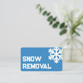 Sneeuwverwijderingsaannemer Visitekaartje (Staand voorkant)