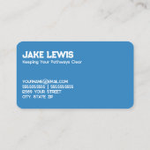 Sneeuwverwijderingsaannemer Visitekaartje (Achterkant)